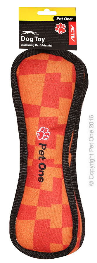 Pet One Dog Toy Activ Tuff Ibone Orange