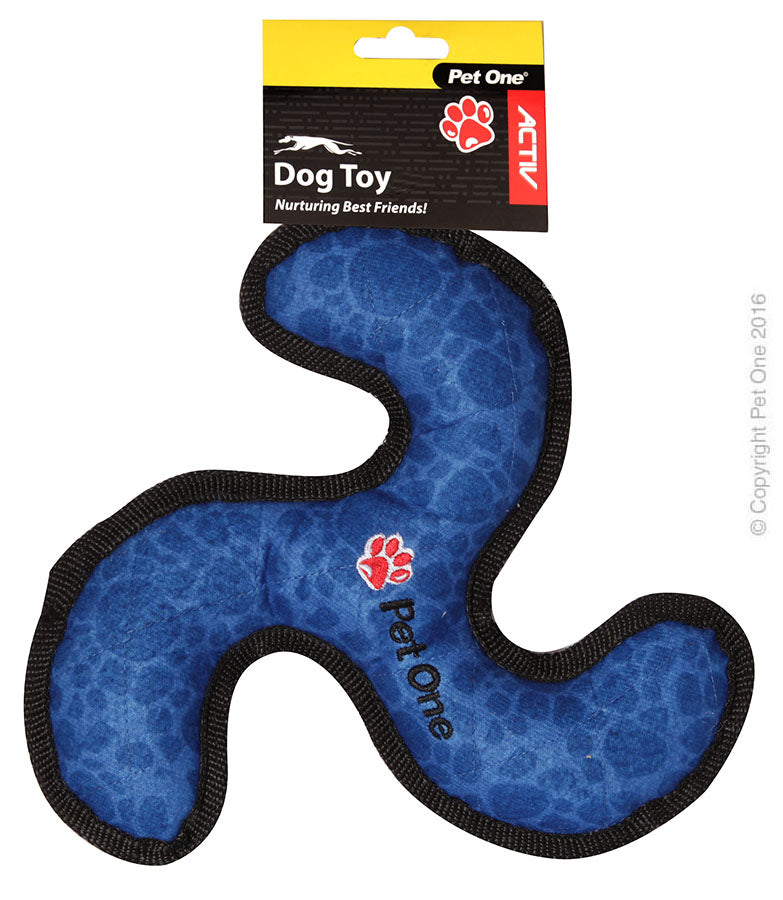 Pet One Dog Toy Activ Tuff Flyer Blue