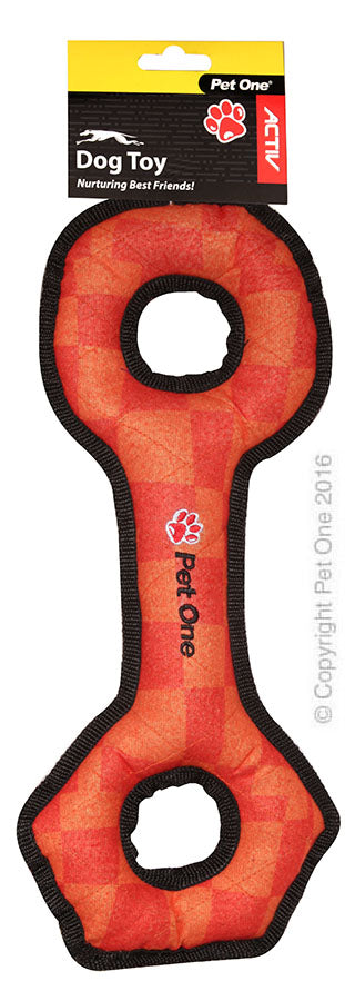 Pet One Dog Toy Activ Tuff Key Pull Orange