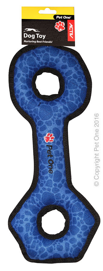 Pet One Dog Toy Activ Tuff Key Pull Blue