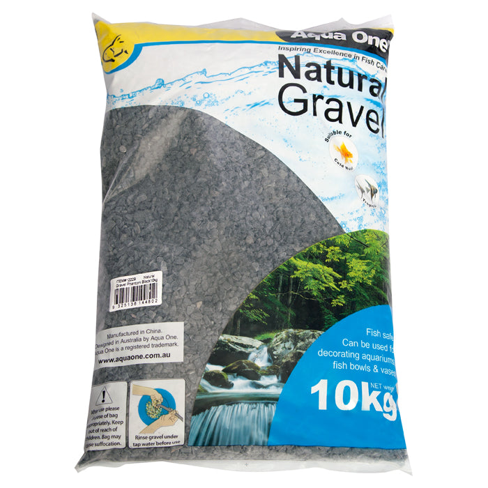 Aqua One Gravel Natural Phantom Black 10kg