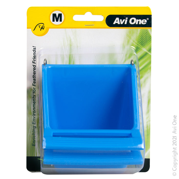 Avi One Bird Feeder High Back Medium 2pk