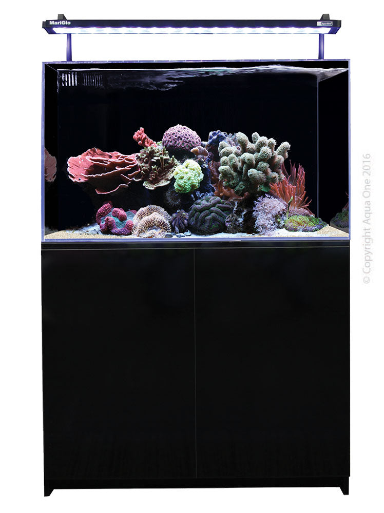 Aqua One Aquarium Minireef 160 Black Marine Aquarium Set 160l 90x45x45cm