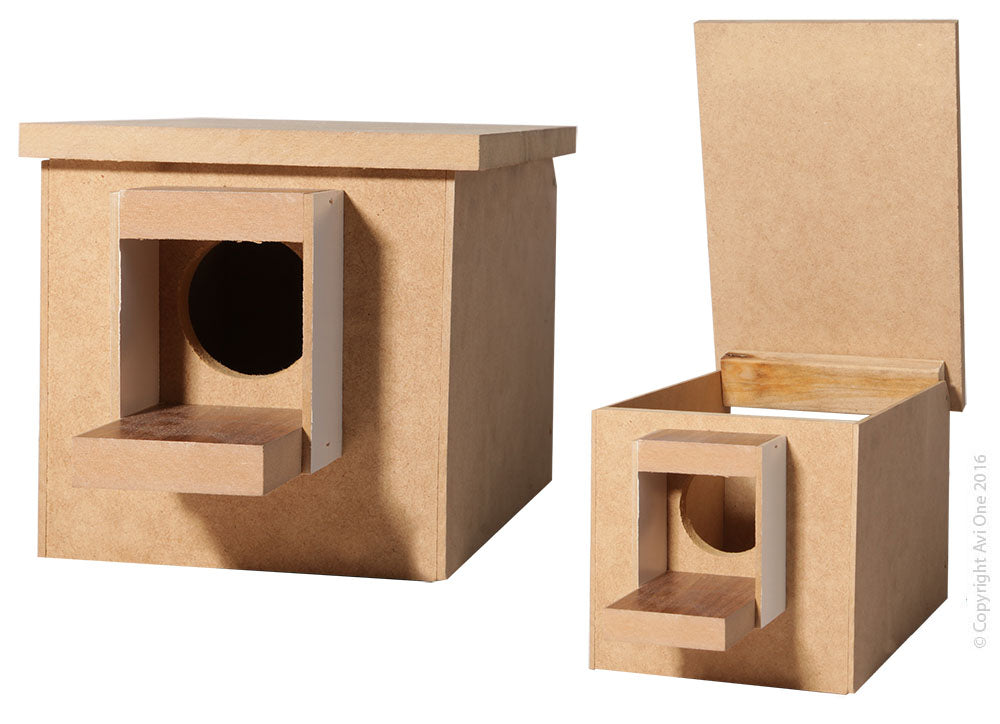 Avi One Nest Box Wooden Budgie