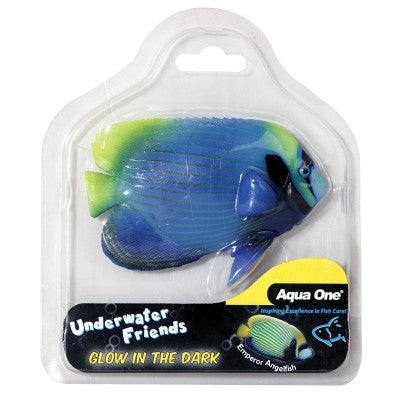 Aqua One Underwater Friends Emperor Angelfish Float Glow In Dark