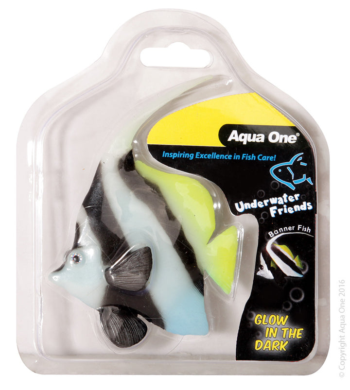 Aqua One Underwater Friends Bannerfish Float Glow In Dark