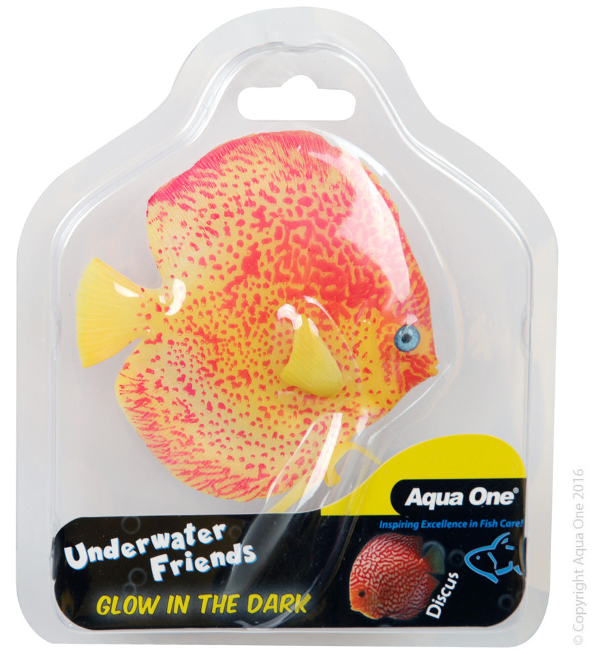 Aqua One Underwater Friends Discus Float Glow In Dark