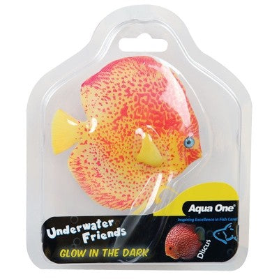 Aqua One Underwater Friends Discus Float Glow In Dark