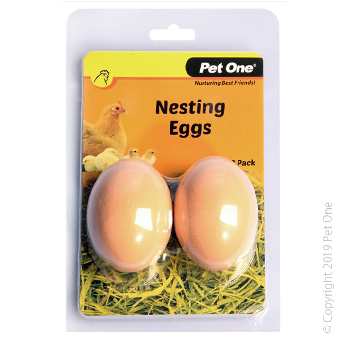 Pet One Nesting Eggs 2pk Poultry