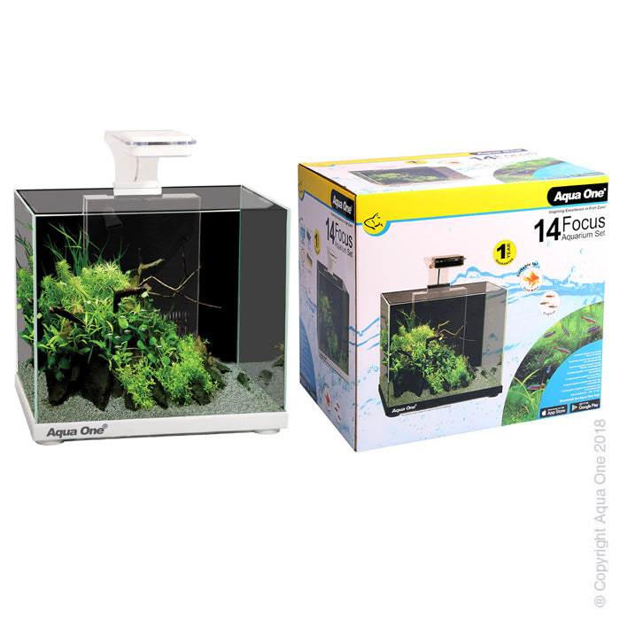 Aqua One Aquarium Focus 14 14l 30cm White