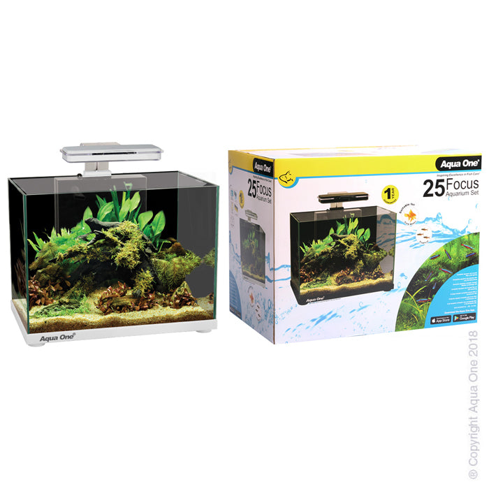 Aqua One Aquarium Focus 25 25l 40cm White