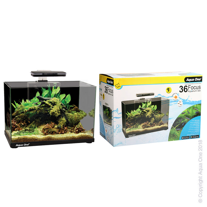 Aqua One Aquarium Focus 36 36l 50cm Black