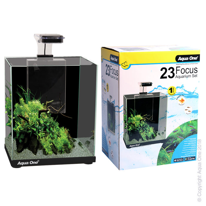 Aqua One Aquarium Focus 23 23l 30cm Black