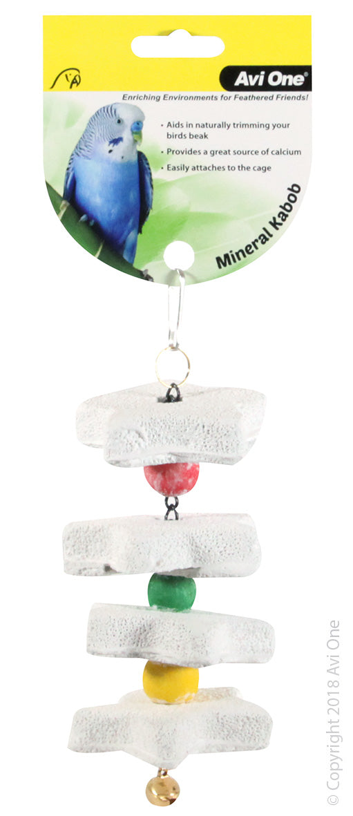 Avi One Bird Toy Mineral Kabob Star 18x5.5x5cm 