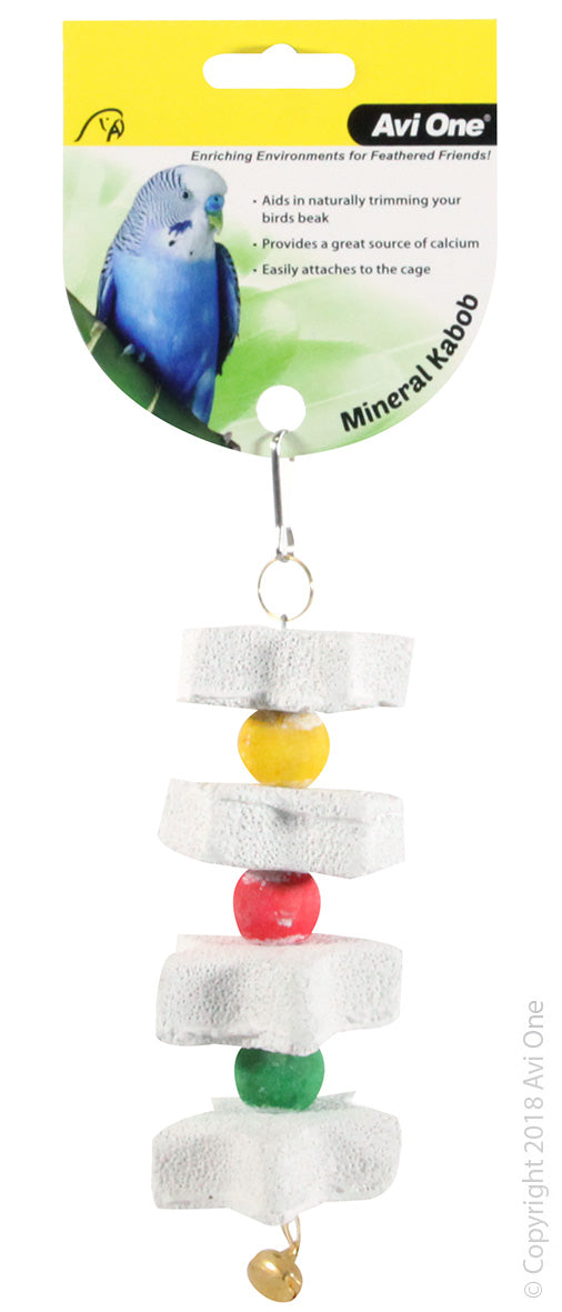 Avi One Bird Toy Mineral Kabob Star 15x7x7cm 