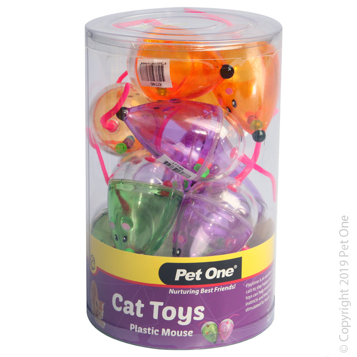 Pet One Cat Toy Plastic Mouse 47746