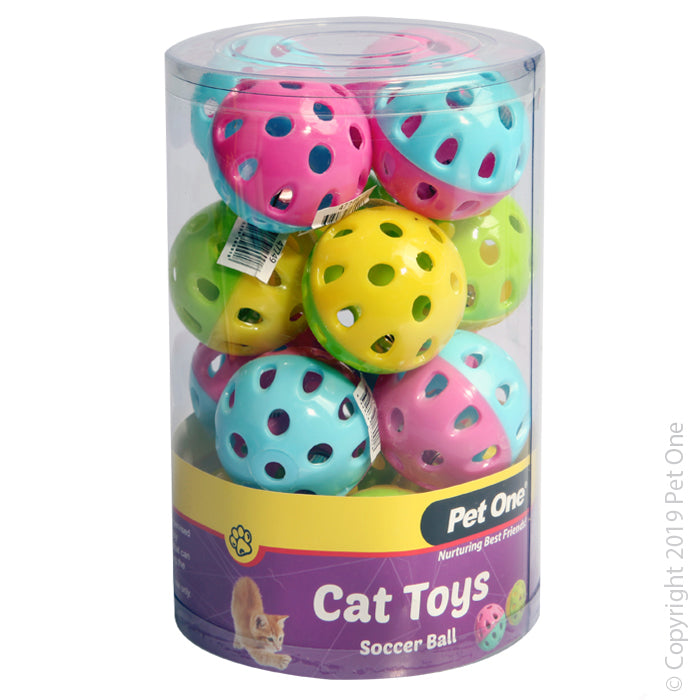 Pet One Cat Toy Soccer Ball W/bell 47749