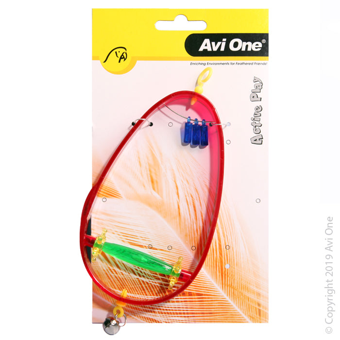 Avi One Bird Toy Swing With Perch And Bell 21cm