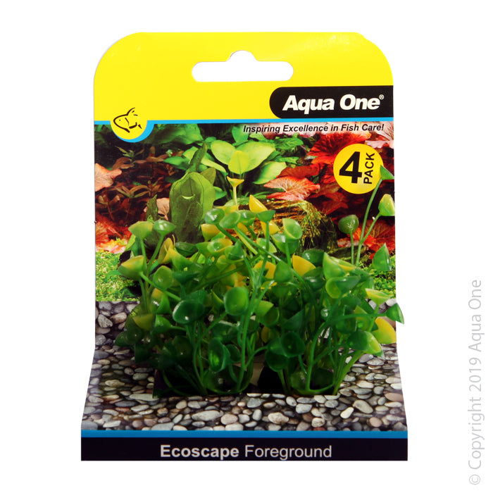 Aqua One Plants Ecoscape Foreground Ogris Auribus 4pk Yellow