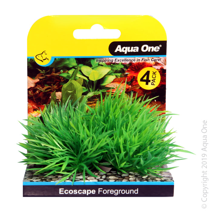 Aqua One Plants Ecoscape Foreground Hair Grass 4pk Green