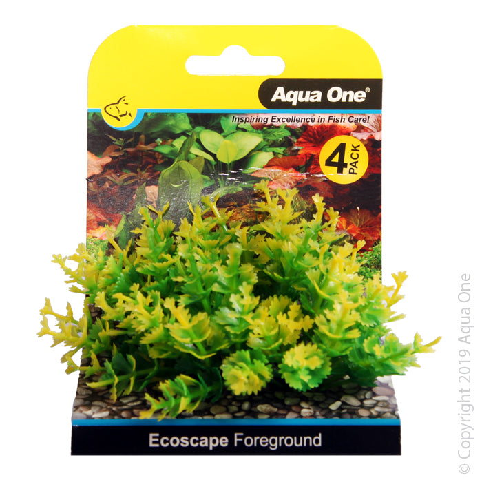 Aqua One Plants Ecoscape Foreground Catspaw 4pk Yellow