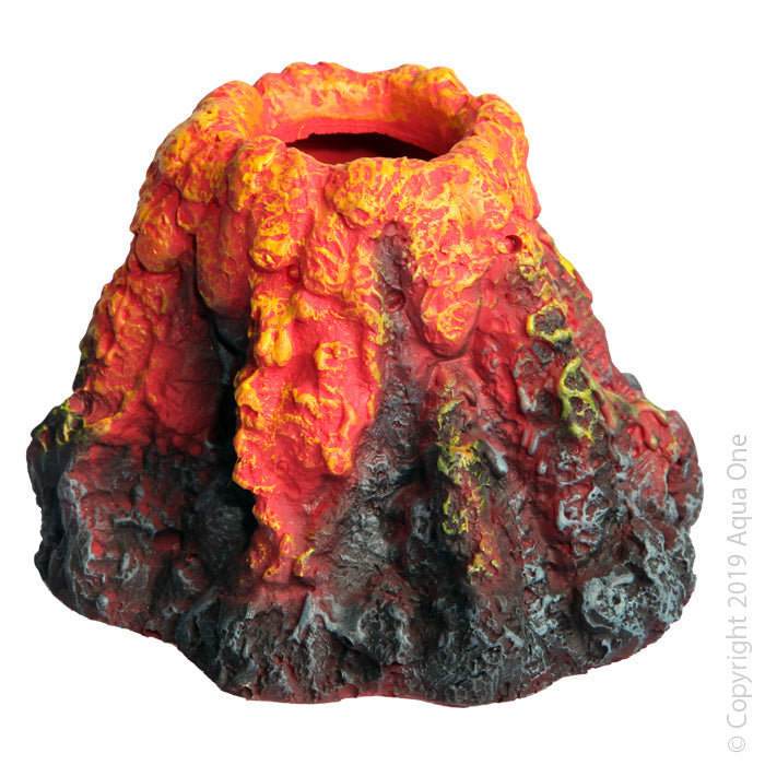 Aqua One Ornament Volcanowlava 11x12x8cmh