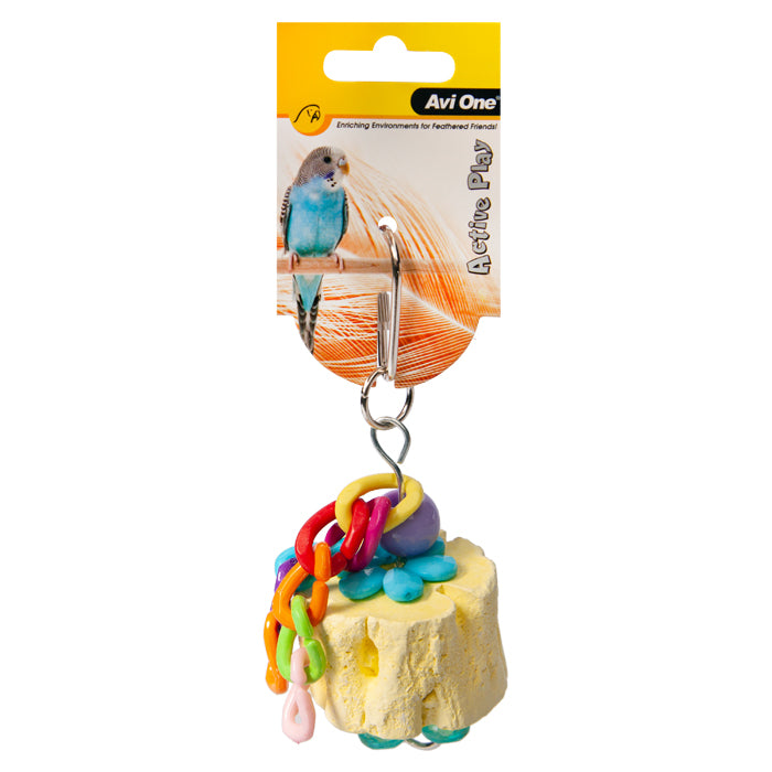 Avi One Bird Toy Mineral With Plastic Links S 12.5cm