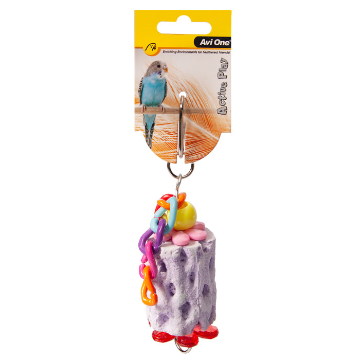 Avi One Bird Toy Mineral With Plastic Links M 15.5cm