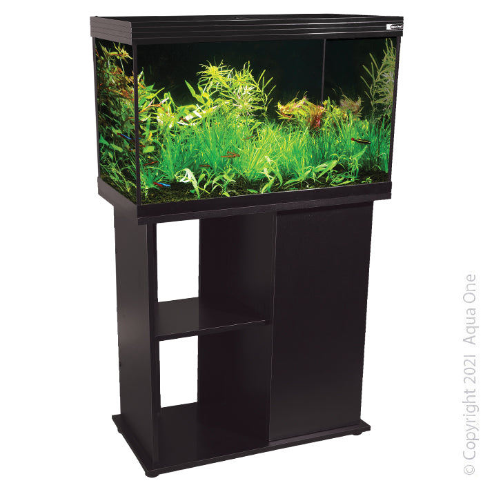 Aqua One Aquarium Horizon Black Edition 65 Starter Kit 65l 62wx32dx40+65cm H