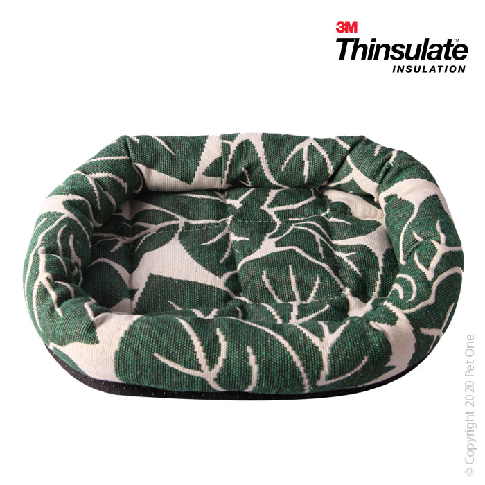 Pet One Bedding Small Animal Lounger Warm Zone 30x25cm Tropical Leaf