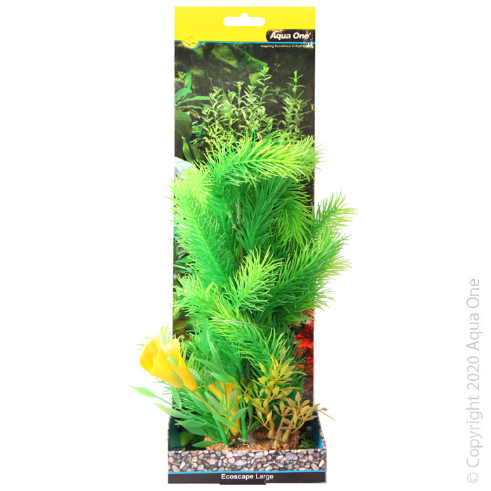 Aqua One Plants Ecoscape Large Peace Lilly Shrub Yellow & Green