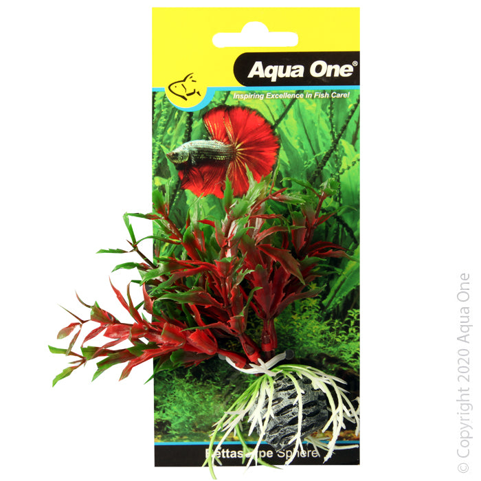 Aqua One Plants Bettascape Pilea On Sphere Red And Green