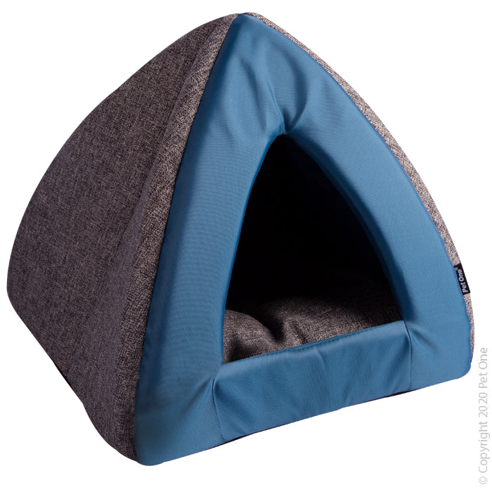 Pet One Bedding Cat Cubby Eco Blue Grey