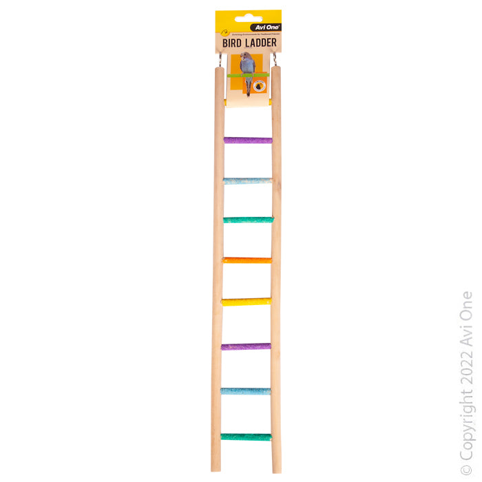 Avi One Bird Toy Wooden Ladder 9 Sand Runs