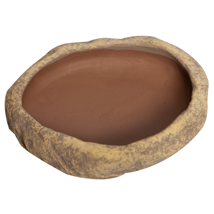 Reptile One Dish Sandstone Medium 15x12.5x3.7cm