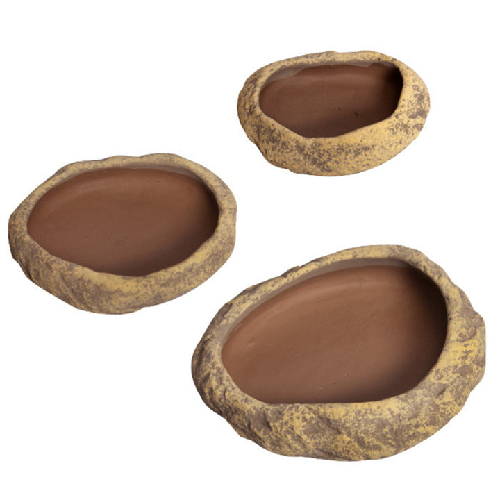 Reptile One Dish Sandstone Medium 15x12.5x3.7cm
