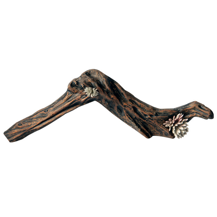 Reptile One Ornament Jungle Ceramic Branch With Sedum Walnut Grey 20x5x5.5cm