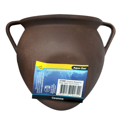 Aqua One Ornament Ceramic Breeding Hide Vase 12x11x10cm