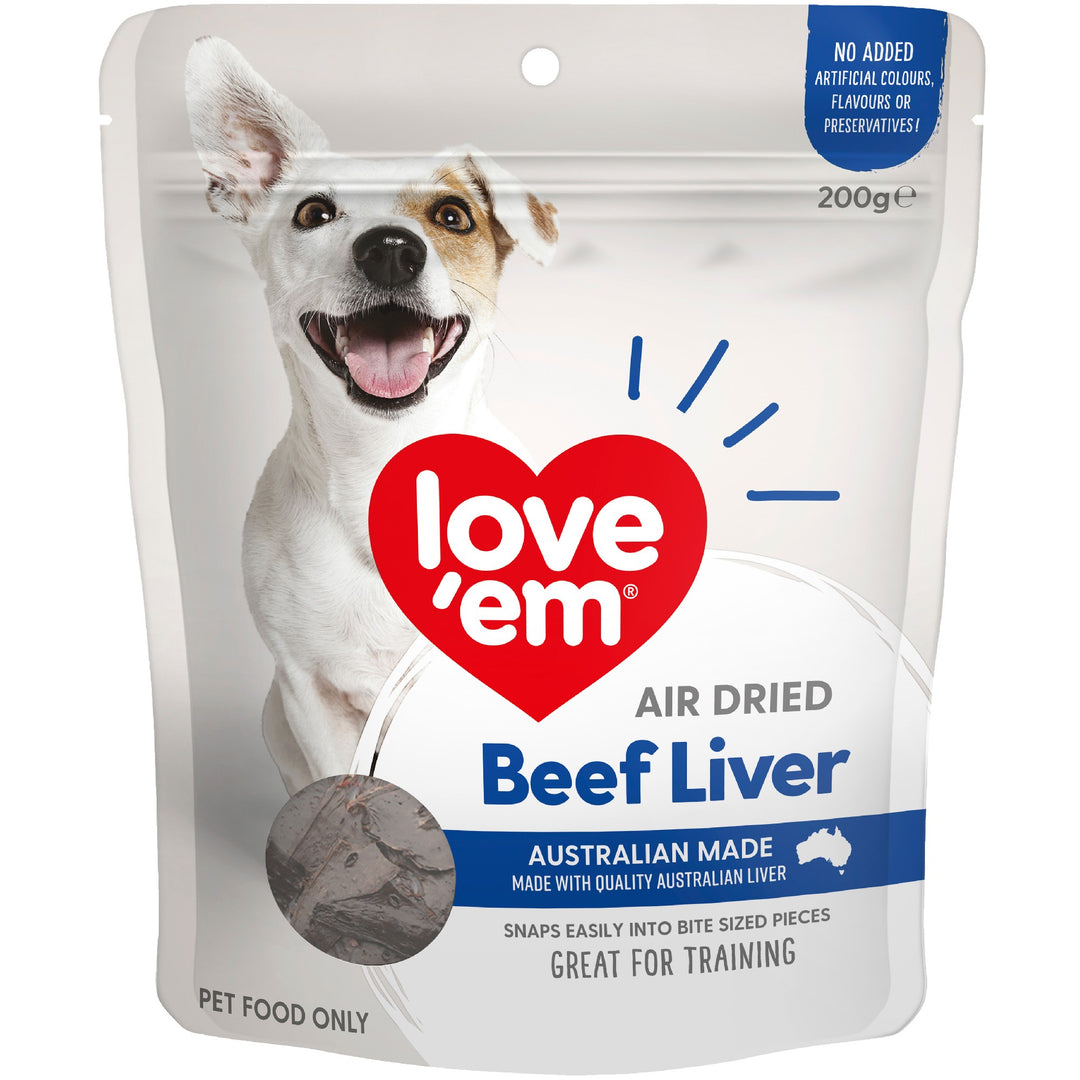 Love'em Air Dried Beef Liver 200g