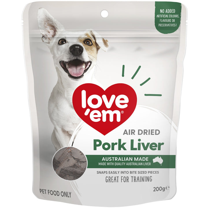 Love'em Air Dried Pork Liver 200g