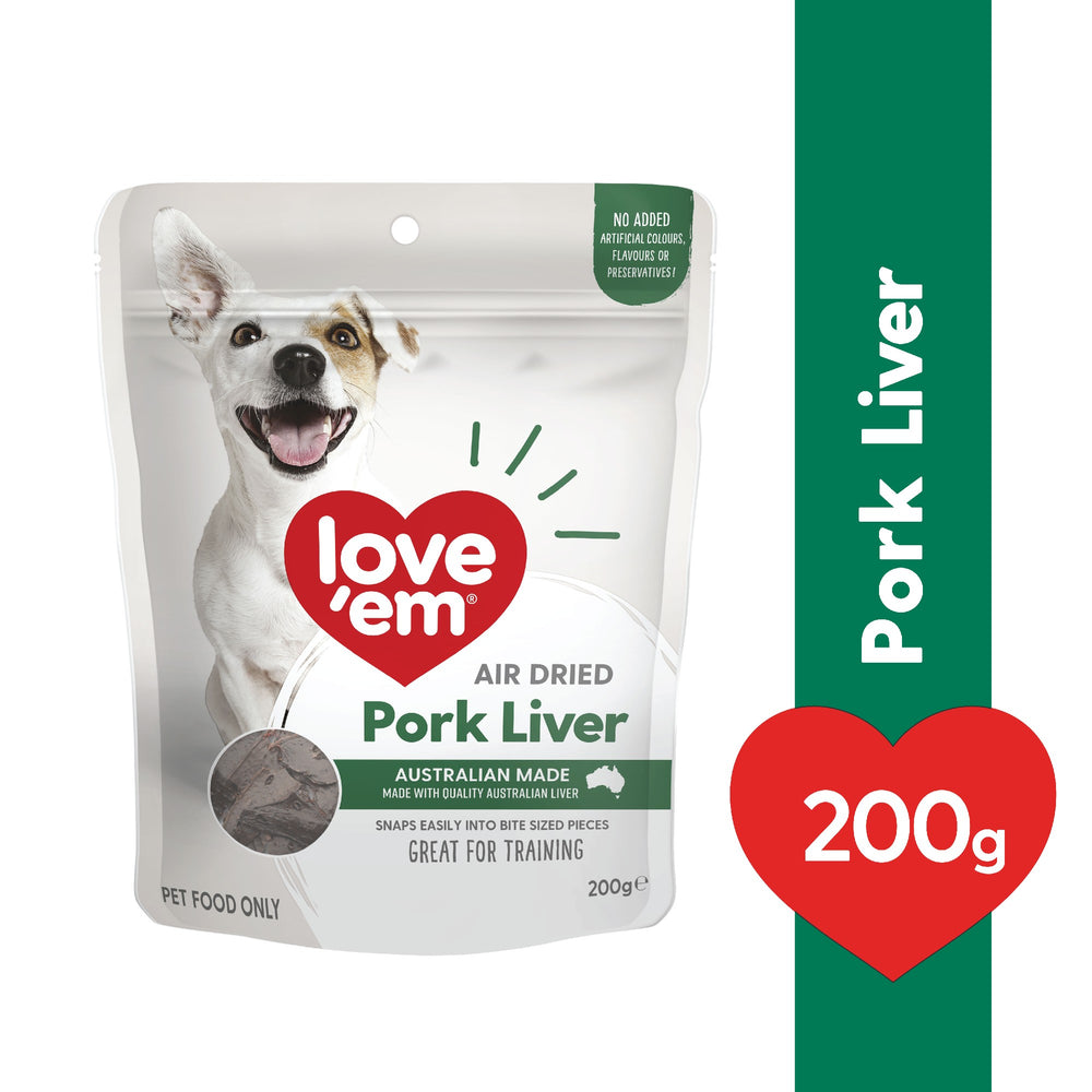 Love'em Air Dried Pork Liver 200g