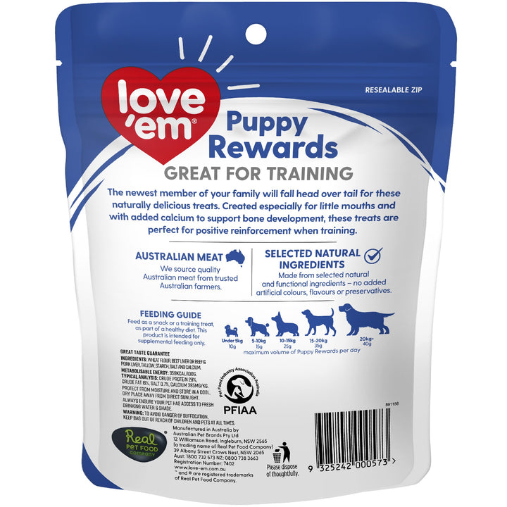 Love'em All Natural Puppy Rewards 200g