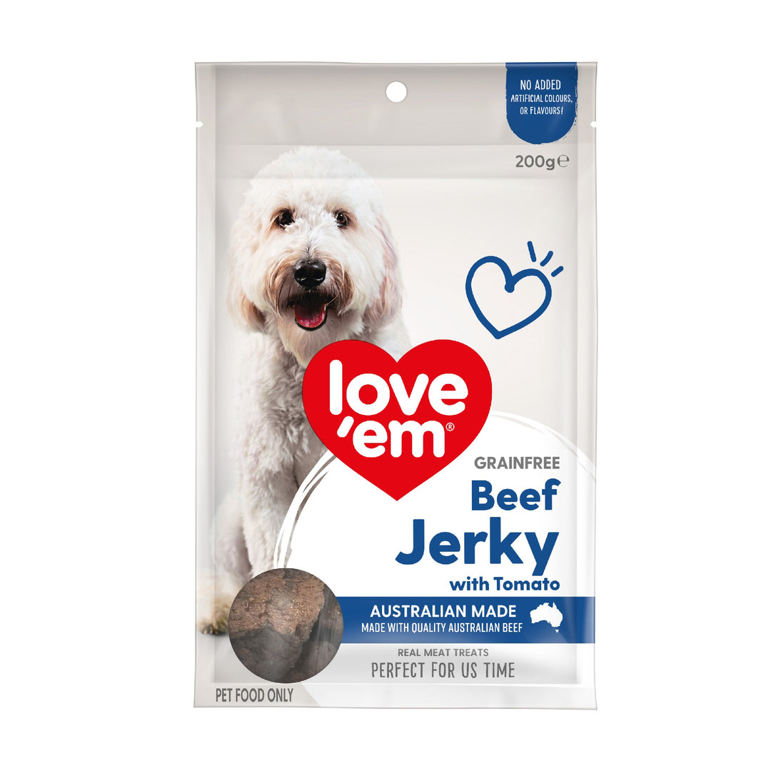 Love'em Air Dried Beef Jerkywtomato 200g