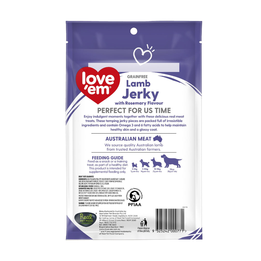 Love'em Lamb & Rosemary Jerky 200g