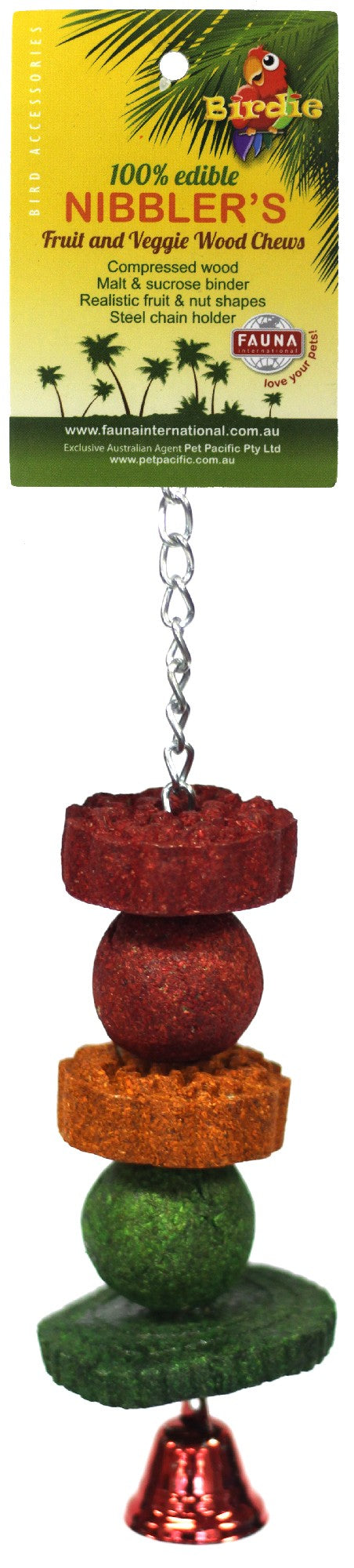 Birdie Nibbler Walnut & Fruit Slice Kabob Small