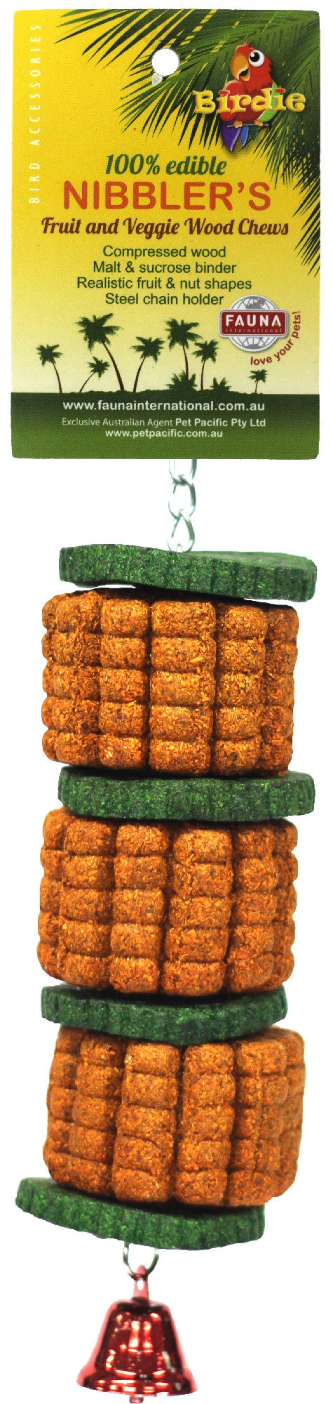 Birdie Nibbler Jumbo Corn & Cucumber Slice Kabob Xlarge
