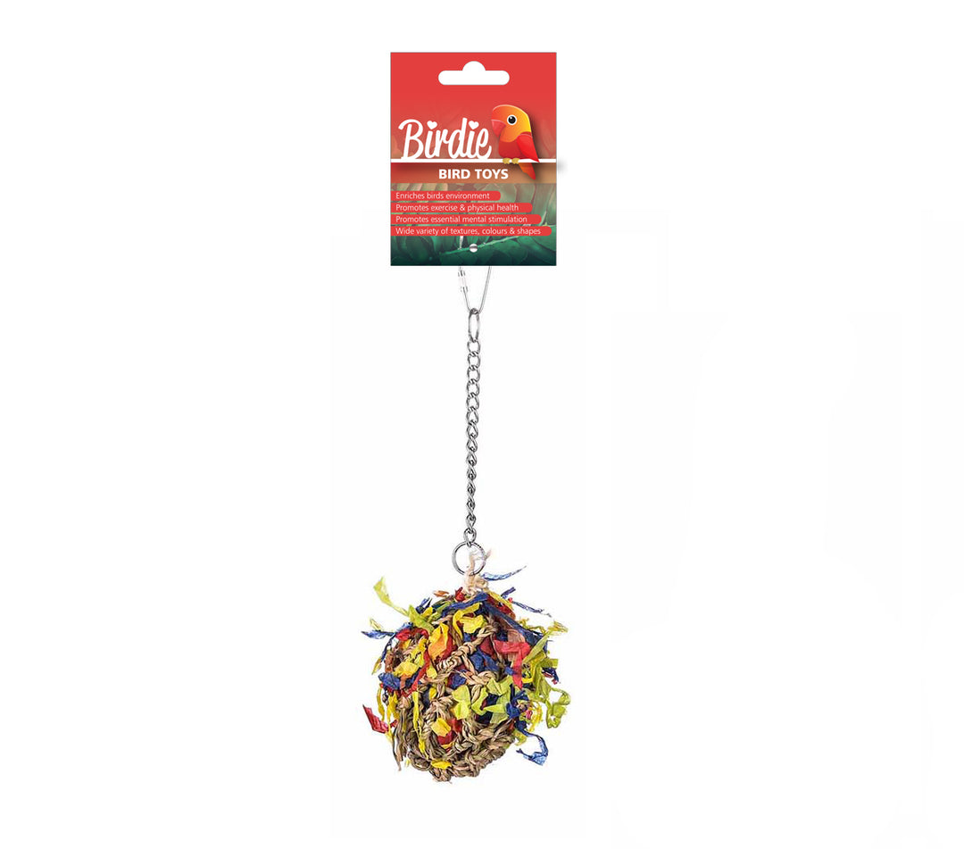 Birdie Foraging Super Shredder Ball Small