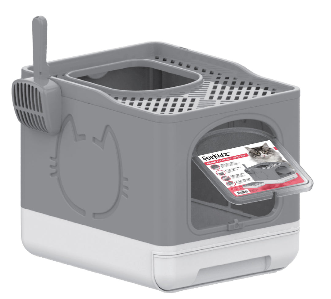 Furkidz Foldable Multi-entry Cat Litter Box 50x39x40cm