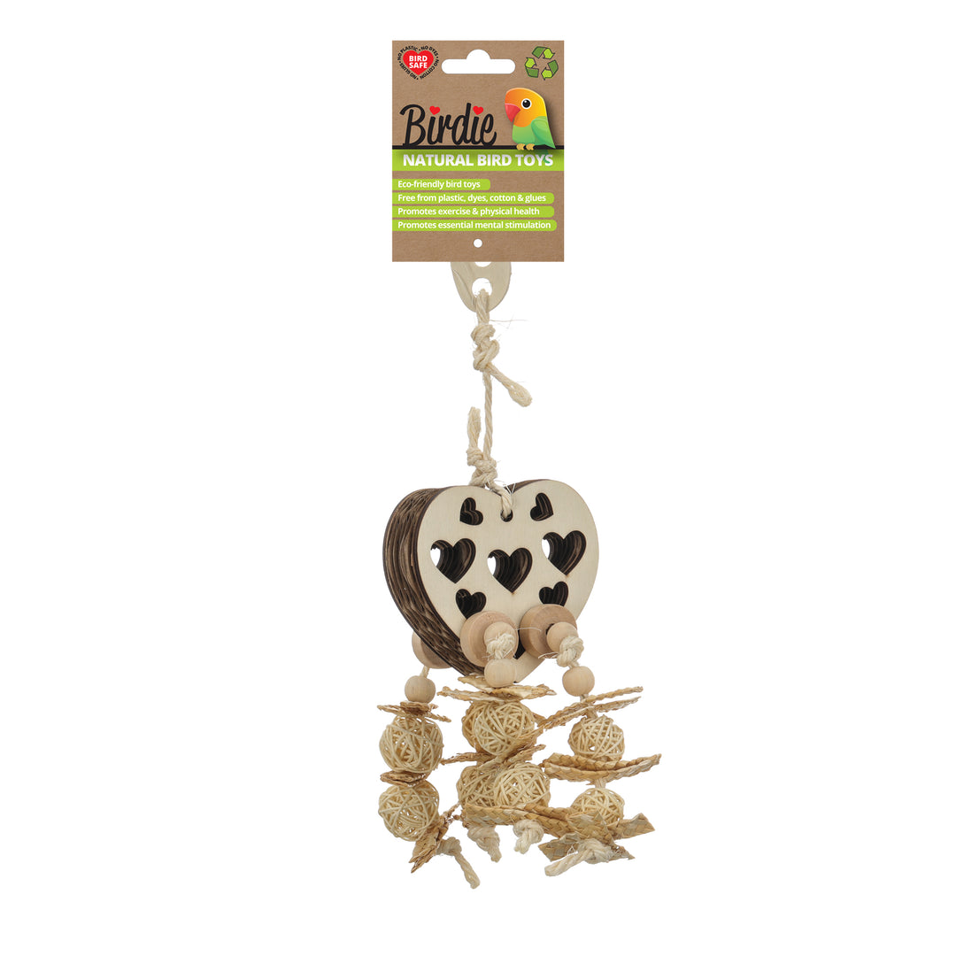 Birdie Naturals Heart Foraging Toy