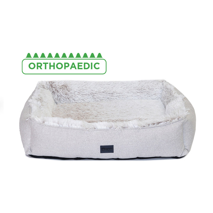 Superior Pet Goods Ortho Dog Lounger Aspen Faux Fur Large